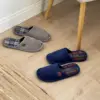 Капці домашні чоловічі вельвет/клітина сірий