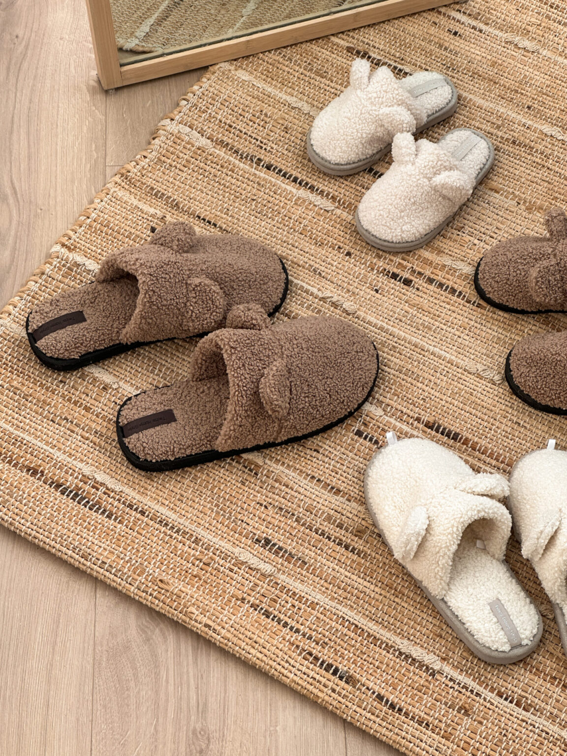 Капці домашні дитячі HS хутрянi TEDDY milk