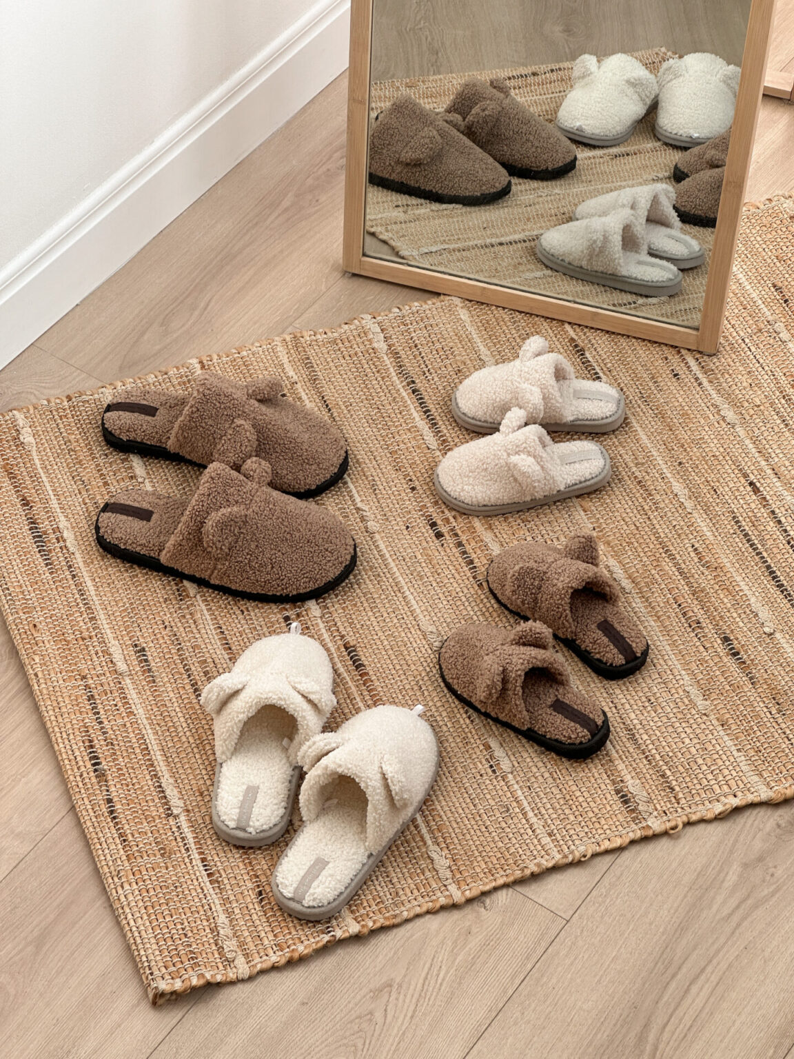 Капці домашні дитячі HS хутрянi TEDDY milk