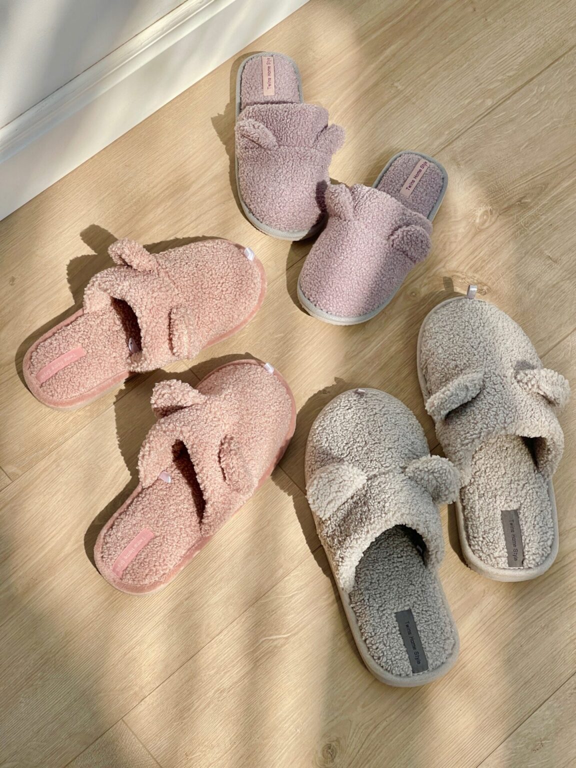 Капці домашні дитячі HS хутрянi TEDDY pink