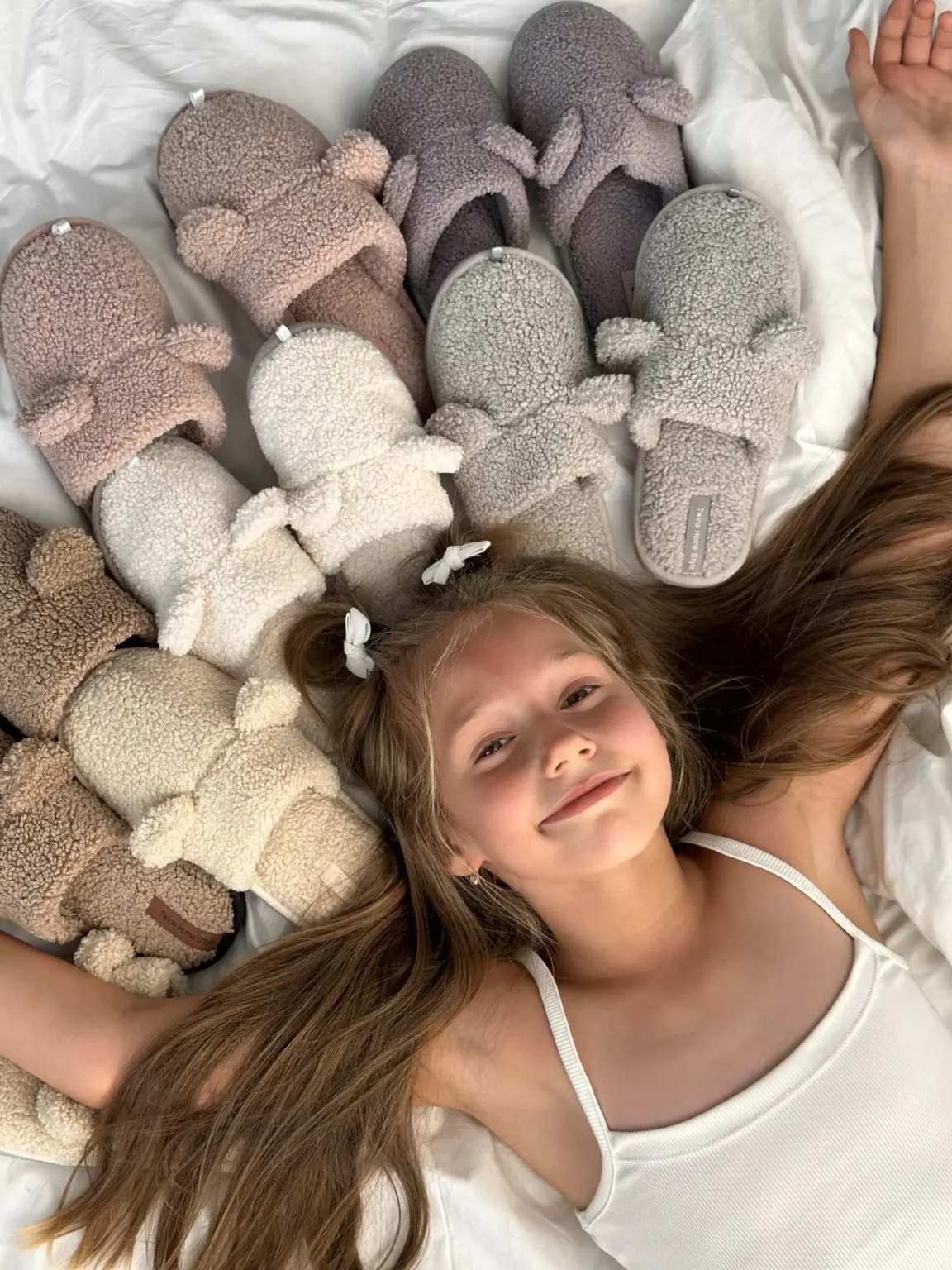 Капці домашні дитячі HS хутрянi TEDDY violet