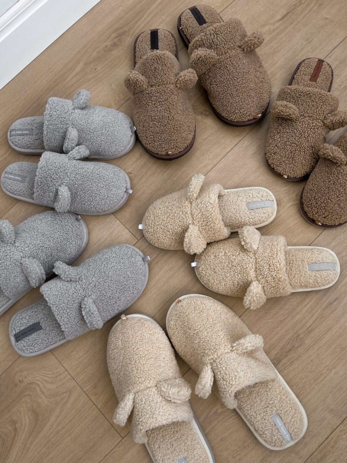 Капці домашні жіночі HS хутрянi TEDDY grey