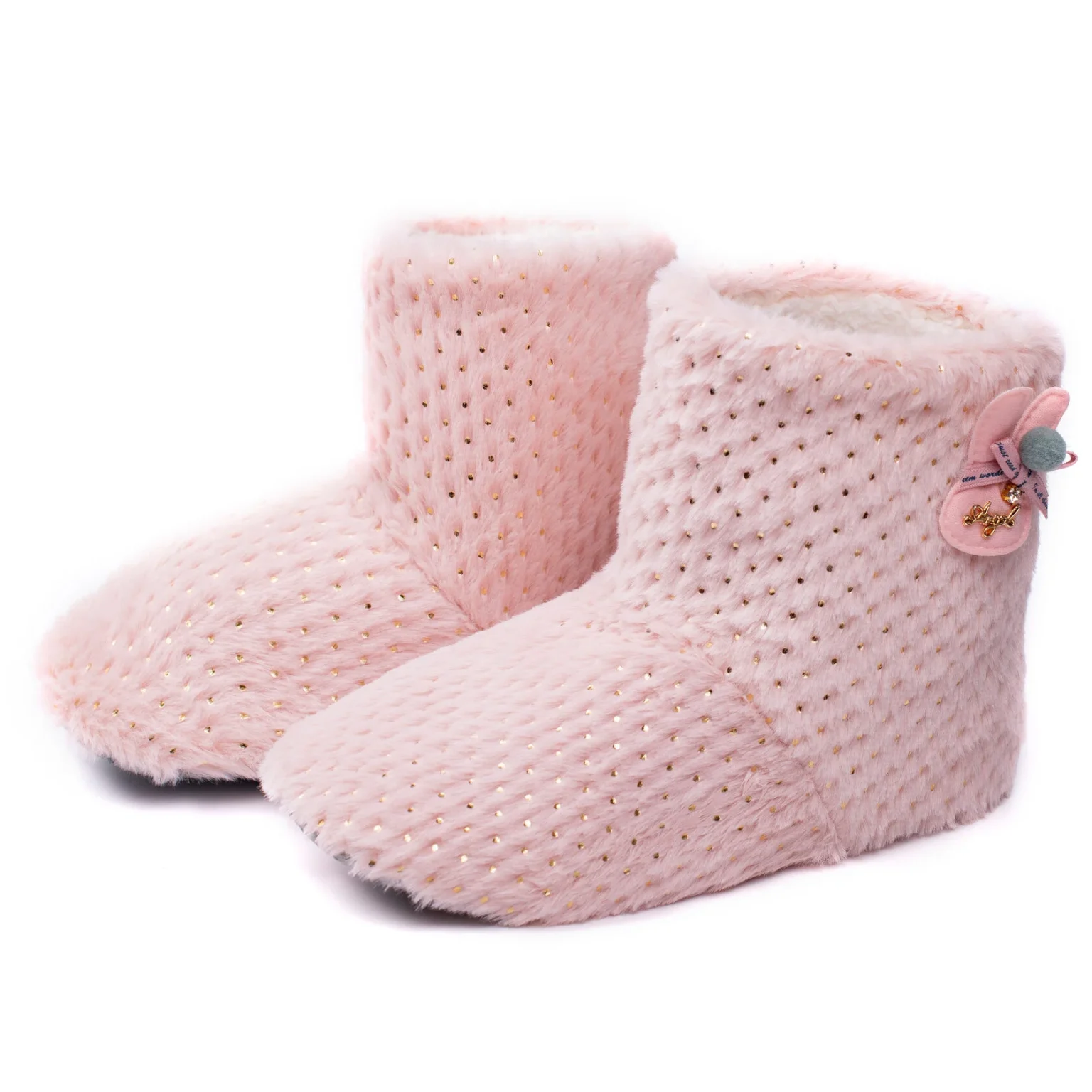 Чобітки жіночі фліс, pink