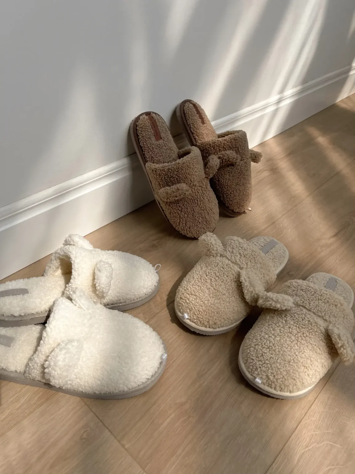 Капці домашні жіночі HS хутрянi TEDDY milk