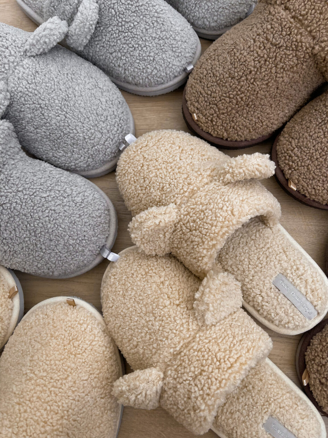 Капці домашні жіночі HS хутрянi TEDDY grey