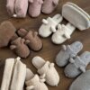 Капці домашні жіночі HS хутрянi TEDDY white