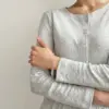 Рібана Ромб лонгслів сірий