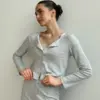 Рібана Ромб лонгслів сірий