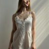 Комбінезон жіночий батіст білий з малюнком