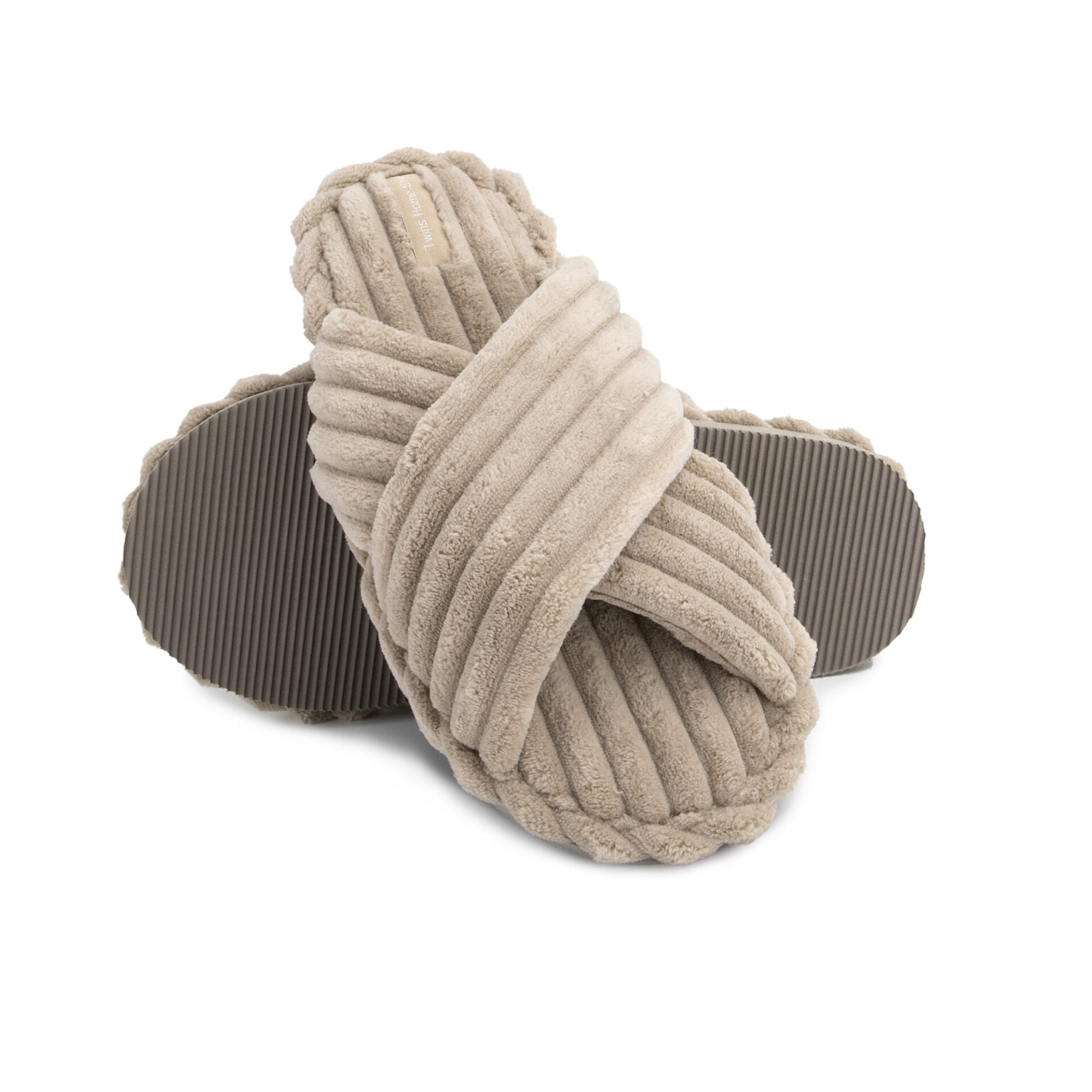 Капці домашні жіночі HS-Puffy beige (Х)