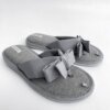 Капці домашні жіночі HS-VL Flip floops бант сірий