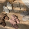 Подарунковий набір TEDDY pink (косметичка, капці, пакування коричневе)