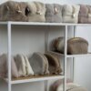 Подарунковий набір TEDDY white (косметичка, капці, пакування коричневе)
