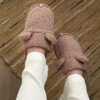 Подарунковий набір TEDDY pink (косметичка, капці, пакування коричневе)