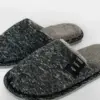Капці домашні чоловічі HS-OZ melange чорні