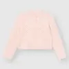 Soft кардиган вкорочений ажурний рожевий