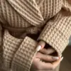 Халат вафля крупна карамель
