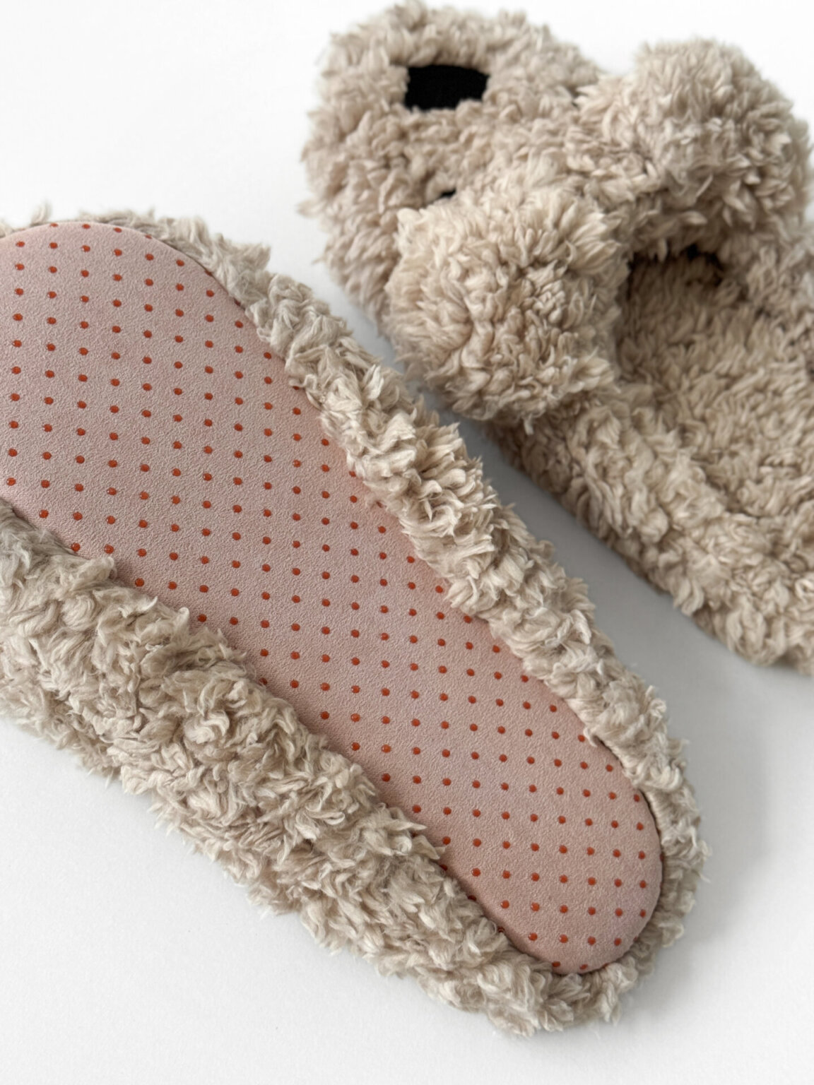 Капці домашні дитячі HS-LUX напівчешки ANIMALS bear beige