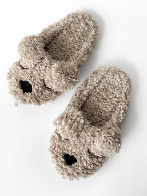 Капці домашні дитячі HS-LUX напівчешки ANIMALS bear beige