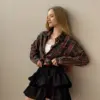 Спідниця рюш поплін чорна