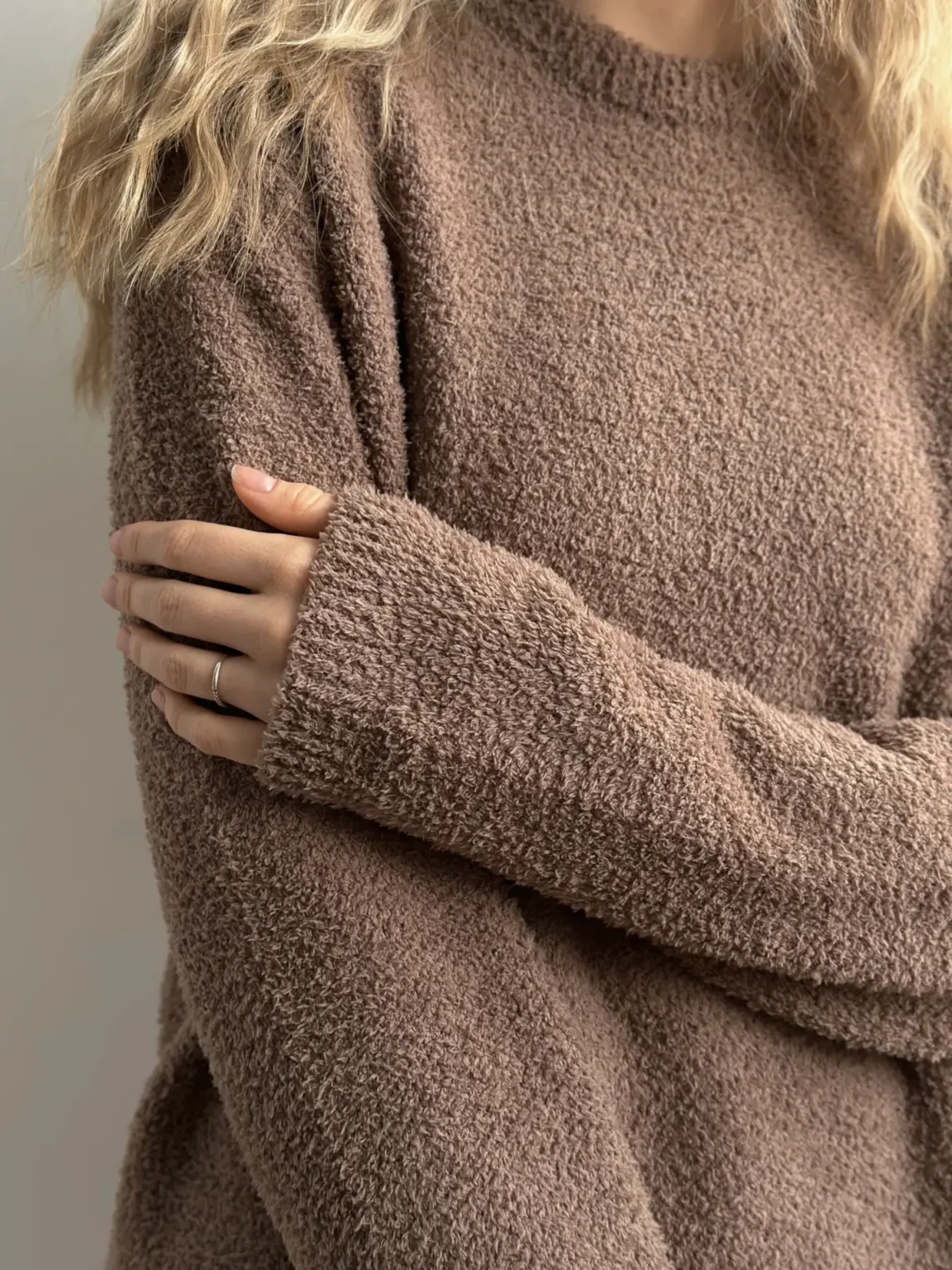 Soft в'язана кофта коричнева