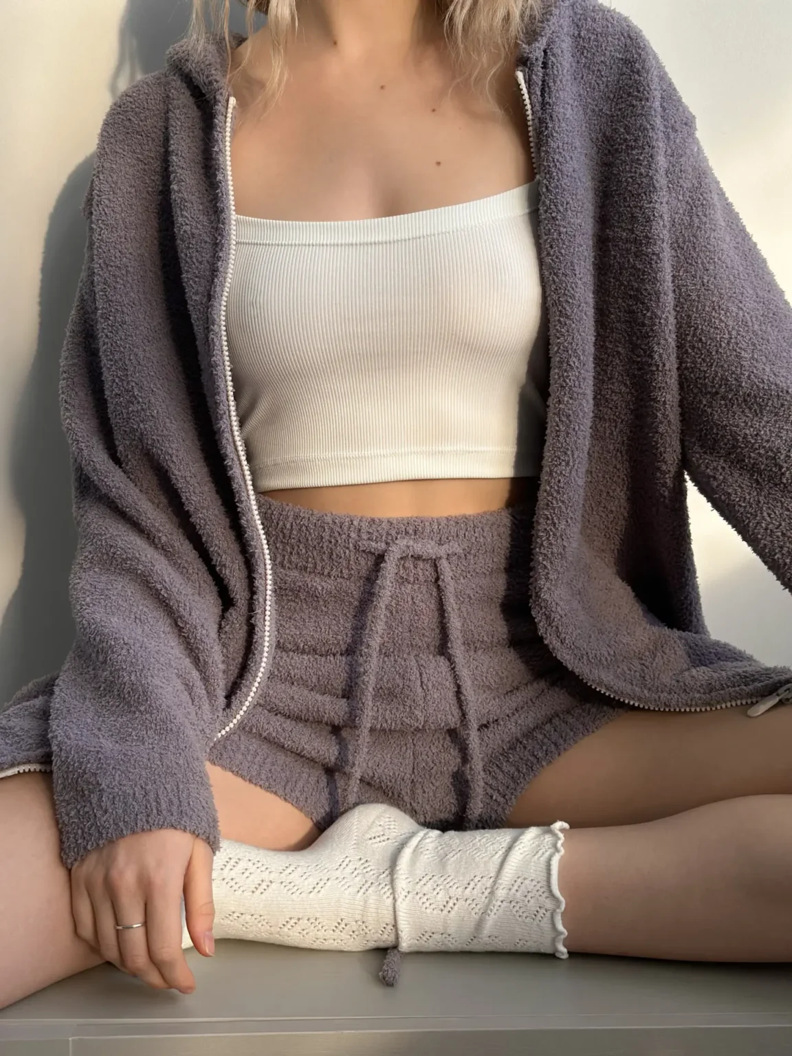 Soft в'язані шорти графіт
