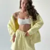 Бавовна Шорти трикотаж 3-х.нитка лимонні, SALE (з дефектами)