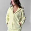 Бавовна Кофта з капюшоном на блискавці трикотаж 3-х.нитка лимонна, SALE (з дефектами)