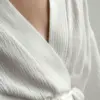 Халат довгий муслін білий 2-х сл.