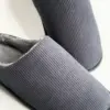 Капці домашні напівчешки чоловічі VELVET графіт