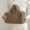 Косметичка TEDDY коричневого кольору велика