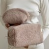 Косметичка TEDDY пудрового кольору середня квадрат