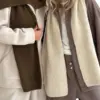 Шарф в'язаний шоколадний