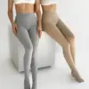 Колготи однотон котон сірі