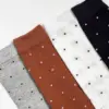 Гольфи котон горох білий на теракотовому