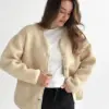 Куртка Teddy плюш демісезонна молочна