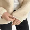Куртка Teddy плюш демісезонна молочна