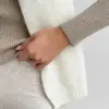 Шарф жіночий молочний  Альпака