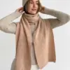 Шарф жіночий персиковий Альпака