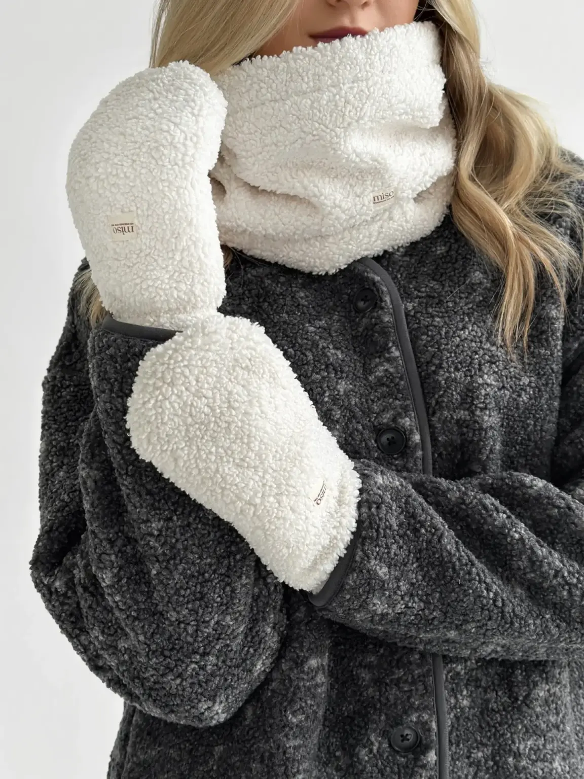 Хомут Teddy білий колір