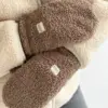 Набір Teddy коричневий колір (хомут та рукавиці)