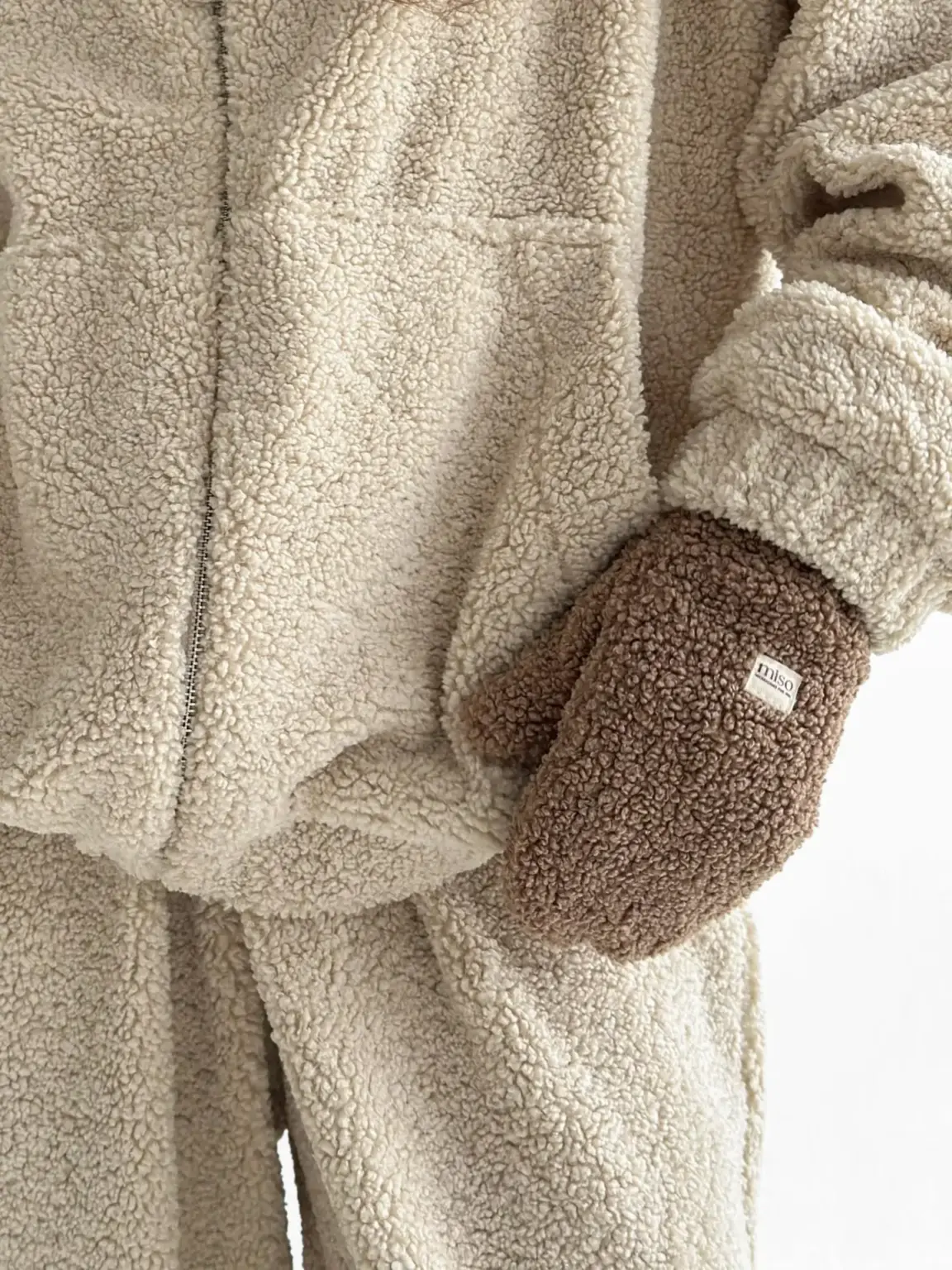 Костюм Тедді бомбер + штани бежевий (onesize)