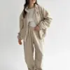 Костюм Тедді бомбер + штани бежевий (onesize)
