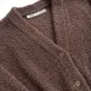 SOFT махра Кофта на гудзиках коричнева