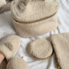 Косметичка TEDDY бежевого кольору круг