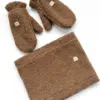 Рукавиці Teddy коричневий колір
