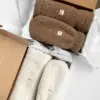 Набір Teddy білий колір (хомут та рукавиці)
