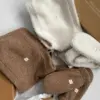 Набір Teddy білий колір (хомут та рукавиці)