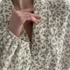 Муслін Костюм сорочка та шорти "темно-коричневі гілочки" на айворі 2-х сл