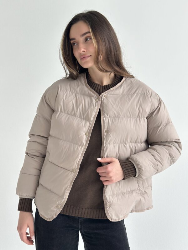 Куртка стьобана дута мокко “onesize”